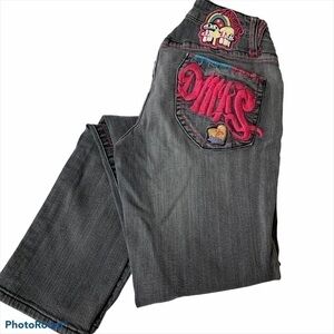 𝅺AKADEMIKS Embroidered Jeans Size 30